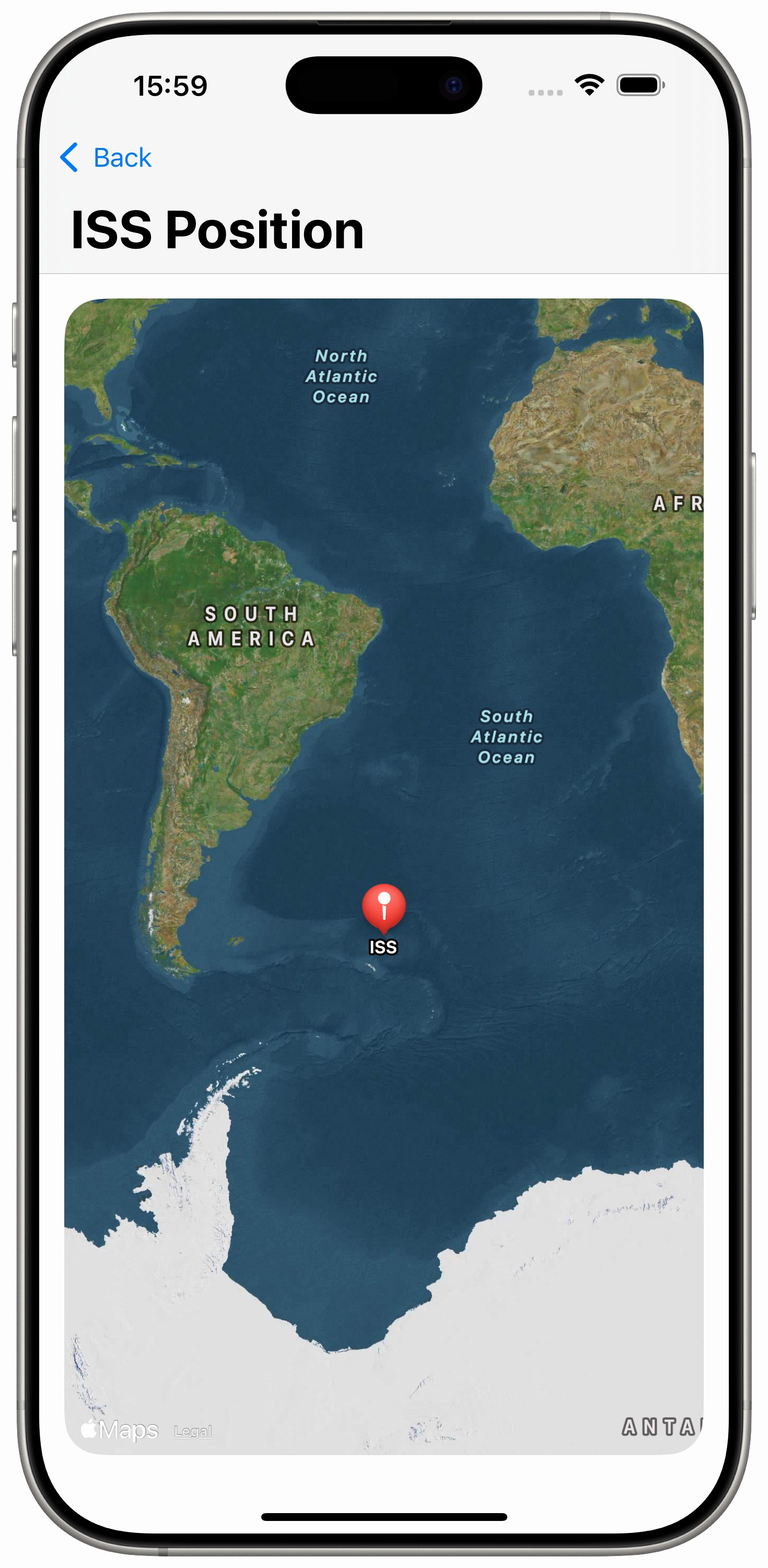 Swift Networking ISS Location