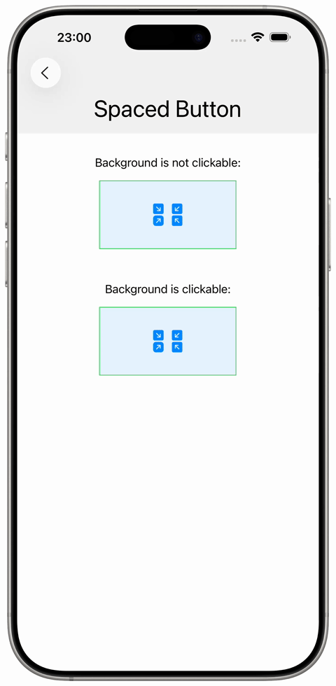 SwiftUI Plain Button Background Tap
